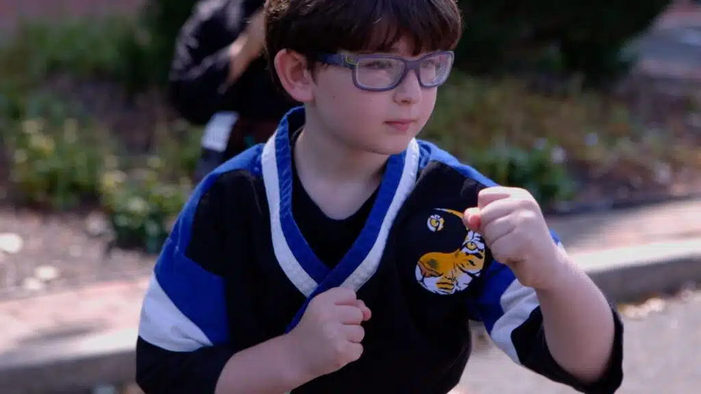 Student learning anti-bullying techniques.
