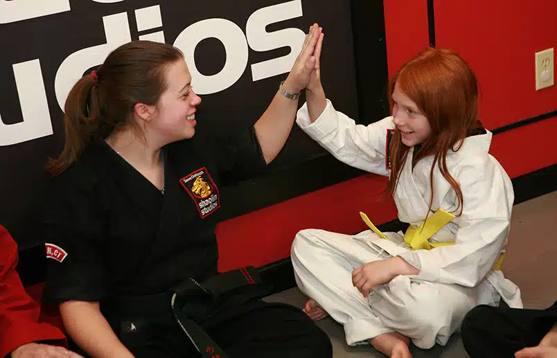 Student and instructor nurturing mutual respect.